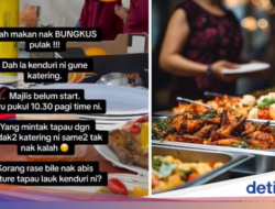 5 Aksi Massa Emak-emak Bungkus Hidangan Ini Sempat Bikin Heboh