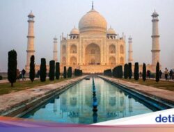 India Hujan Deras, Taj Mahal Bocor Lalu Kebanjiran