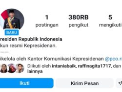 Istana Bikin Akun Instagram Resmi Ri Prabowo, Ini Namanya