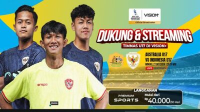 Jadwal dan Link Pemutaran Online Indonesia vs Australia Seleksi Gelar Asia U-17 Hingga Vision+