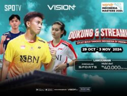 Pemutaran Online BNI Indonesia Masters II Super 100 Di Vision+, Cek Link Streamingnya Di Sini