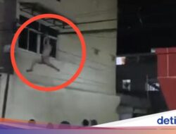 Pria Telanjang Lompat Bersama Balkon Hotel-Gelantungan Ke Kabel, Ia Depresi Gagal PPPK