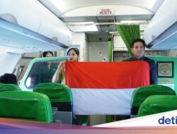 Peringati 80 Tahun RI Merdeka, Citilink Kibarkan Bendera Hingga Udara