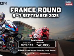 Link Penyiaran Langsung WorldSBK French Round 2025 Ke VISION+, Simak Jadwal Lengkapnya!