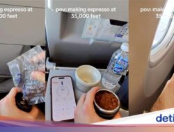 Viral! Penumpang Bikin Espresso Ke Pesawat, Netizen Heran