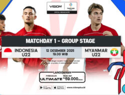 Link Nonton Indonesia vs Myanmar SEA Games 2025, Penyiaran Langsung Eksklusif Hingga VISION+