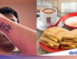 Gokil! Pria Ini Nekat Tato Logo Kedai Sarapan Favoritnya Di Singapura