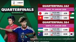 Putaran Perempat Final AFC U-23 Asian Cup 2026 Tayang Di VISION+
