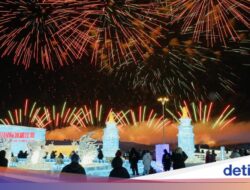 Perayaan Seni Es Harbin Dibuka, Kembang Api Terangi Kota Ke Suhu Minus 20 Derajat