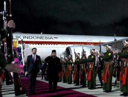 Prabowo Tiba Di Amman, Disambut Putra Mahkota dan Dikawal F-16 AU Yordania