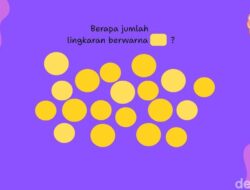 Kejelian Mata Diuji, Temukan Lingkaran Bersama Warna Berbeda Untuk Sekali Lihat