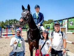 Olahragawan Berkuda Nusrtdinov Zayan Fatih Kibarkan Merah Putih Di Tashkent