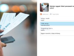 Setuju Nggak Tiket Pesawat Naik Hingga 13%?