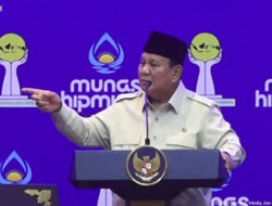 Canda Prabowo Di HIPMI: Pengusaha Indonesia Banyak Dosanya